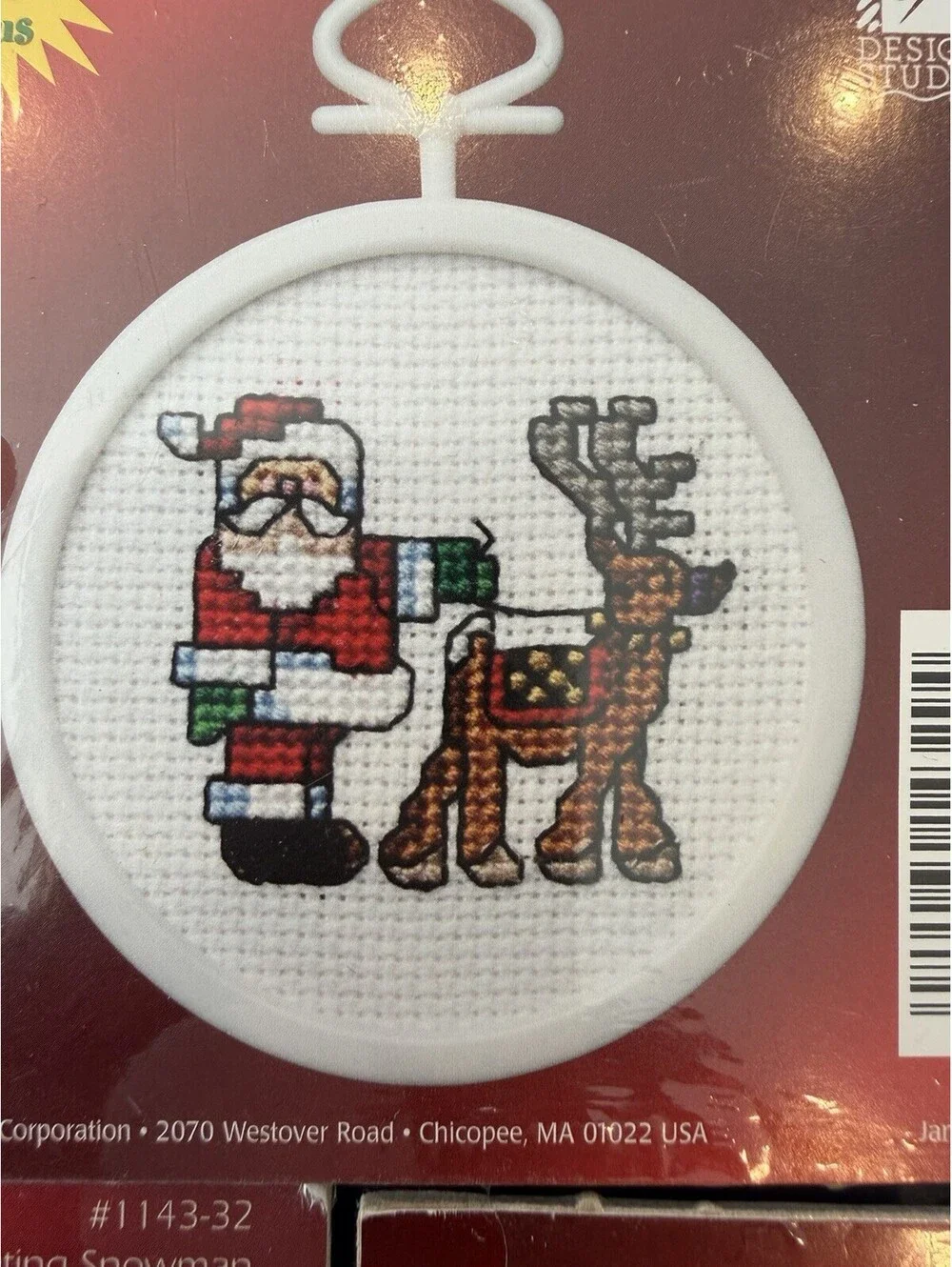 Janlynn 2004 Christmas Candy Crosstitch With Frames Set Of 3